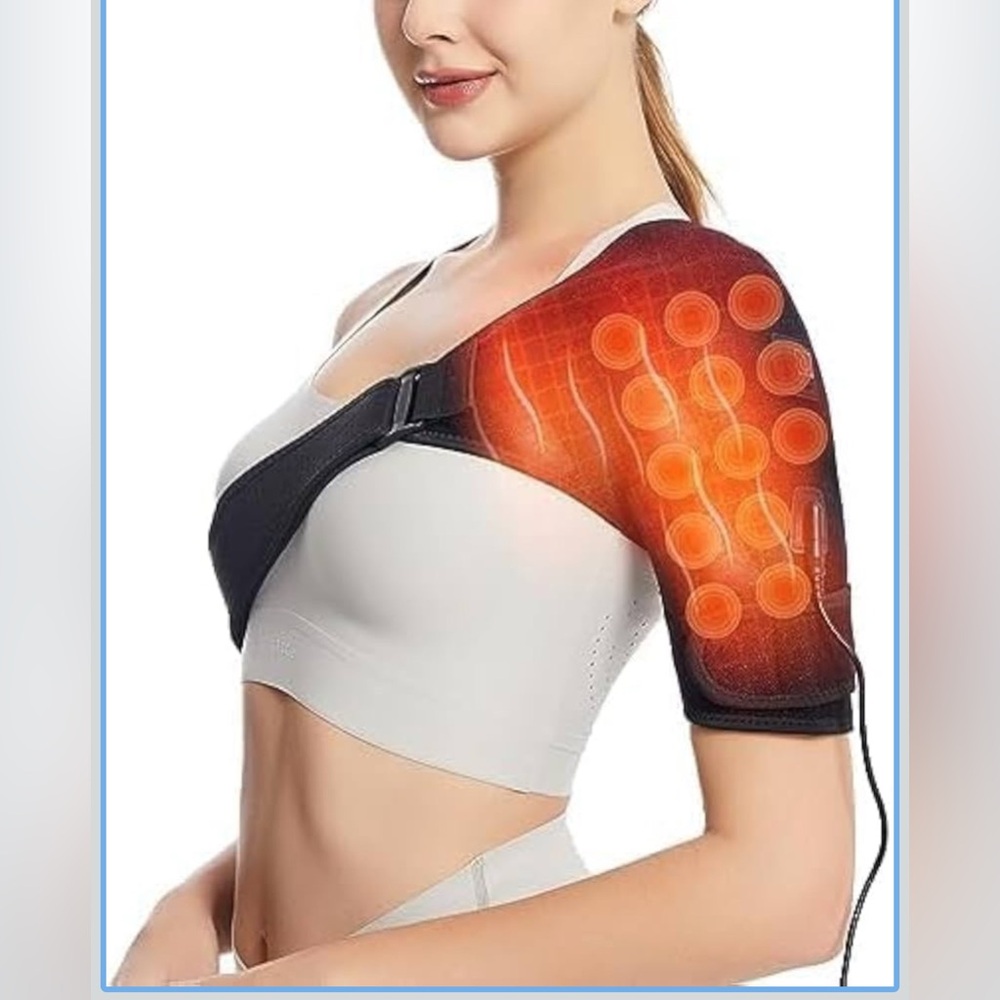 Heated Shoulder Wrap with Adjustable Strap
